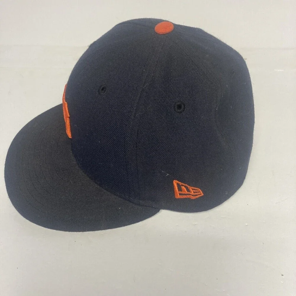 Vintage Detroit Tigers Fitted Hat Cap New Era 59 Fifty Skinner Size 7